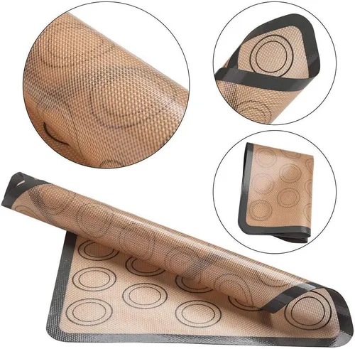 Vista 5 de Estera de silicona para hornear antiadherente Horno Hoja Macaron Cake Cookie Baking Mold Mat