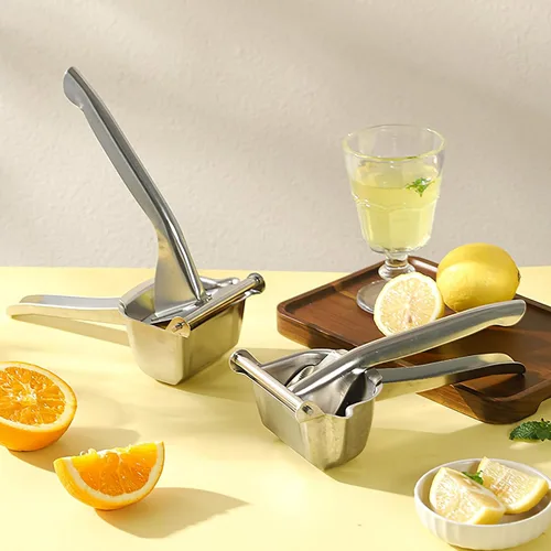 Vista 8 de exprimidor manual de acero inoxidable; exprimidor de frutas de mano; exprimidor de frutas; exprimidor de limón manual; exprimidor manual