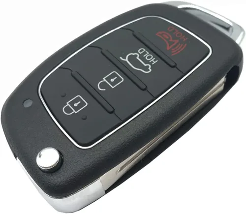 Vista 2 de Funda para llavero de repuesto para Hyundai Sonata Santa Fe Sport Flip Key Fob Shell (2 unidades)