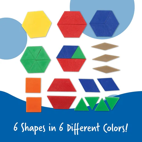 Vista 10 de Learning Resources. bloques plásticos con patrones (juego de 250)