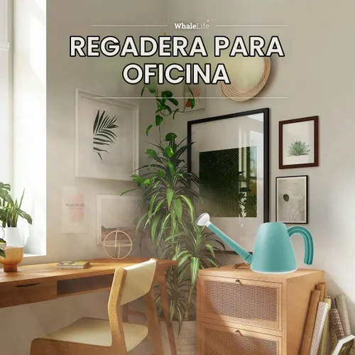 Vista 7 de WhaleLife Regadera interior para plantas de bonsái de casa (2.0L, azul)