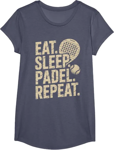 Vista 14 de Camiseta Eat Sleep Padel Repeat Padel Jugador de Tenis