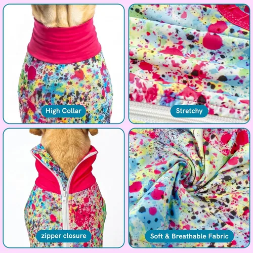 Vista 23 de Camisas hawaianas para perros, de secado rápido, de malla refrescante, de verano, con estampado de coco para perros pequeños, azul y amarillo, XS