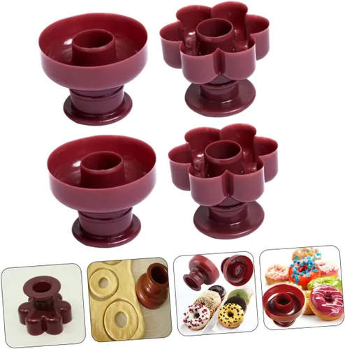 Vista 4 de 4 moldes de donas multifunción gruesos y redondos para hornear donas para el hogar, herramientas de cocina para hacer deliciosas donas