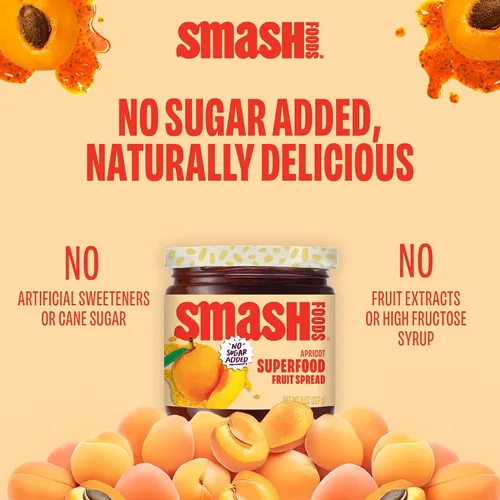Vista 5 de Smash Foods Mermelada de frutas Mermelada keto sutilmente dulce hecha con bayas reutilizadas y otros ingredientes simples Mermelada de frutas