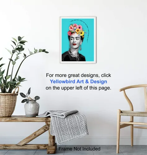 Vista 5 de Póster artístico para pared, 8 x 10 pulgadas, cita motivacional de arte moderno para dormitorio, baño, baño, oficina en casa, decoración pop