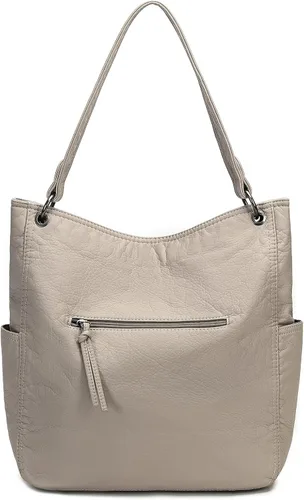 Vista 3 de Montana West Bolso Hobo para mujer, bolso de hombro suave con asa superior con cartera