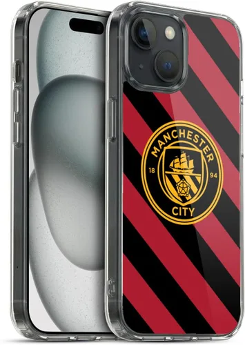 Vista 62 de Head Case Designs Funda de gel con licencia oficial del Manchester City Man City FC Away 2022/23 [protección de grado militar] compatible con Apple