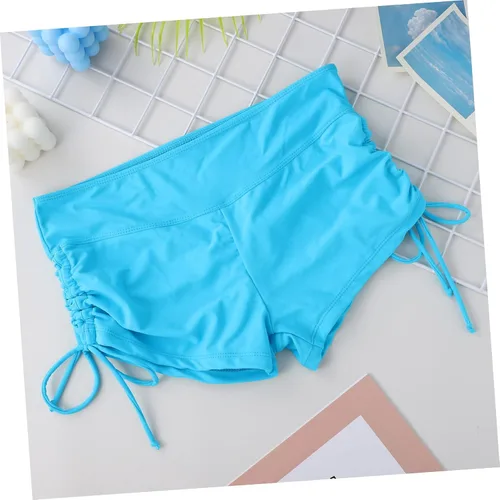 Vista 3 de Toddmomy Pantalones cortos de cintura alta para mujer, trajes de baño deportivos para mujer, pantalones cortos de natación de cintura alta para mujer