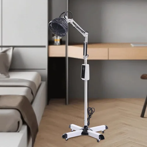 Vista 2 de Lámpara de calor infrarrojo lejano de 300VA 110V TDP, lámpara de terapia mineral, dispositivo de calefacción para el hogar, hospital, clínica