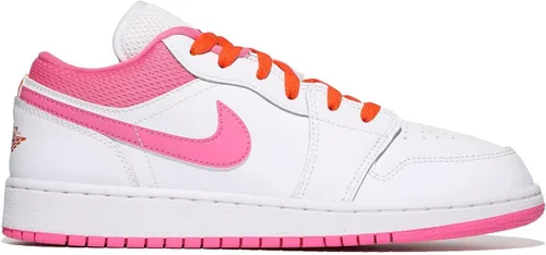 Vista 4 de Jordan Youth Air 1 Low GS DR9498 168 Pinksicle - Talla 6.5Y, BlancoNaranja de seguridadPinksicle