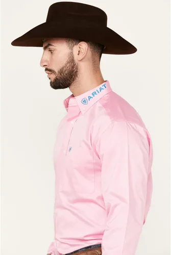 Vista 36 de Ariat Camisa de sarga con logotipo del equipo para hombre