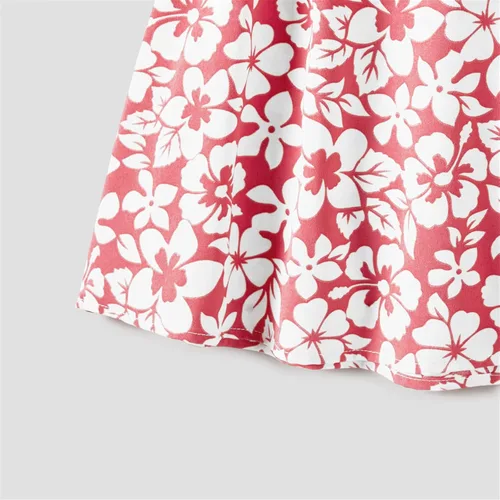 Vista 6 de PATPAT Vestidos de mamá y yo a juego para la familia, vestido de lunares con mangas voladas para madre e hija