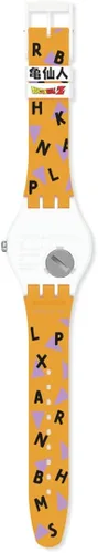 Vista 5 de Swatch Reloj unisex KAMESENNIN X SWATCH (Modelo SUOZ346), Blanco, Reloj de cuarzo