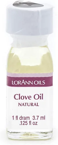 Vista 3 de LorAnn Aceite de hoja de clavo SS Sabor natural, 1 botella de dram (0.0125 fl oz - 0.1 fl oz - 1 cucharadita)