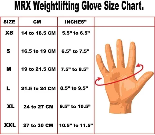 Vista 2 de MRX - Guantes de levantamiento de pesas para hombres, guantes de entrenamiento para hombre, guantes de levantamiento de muñeca, guantes de gimnasio