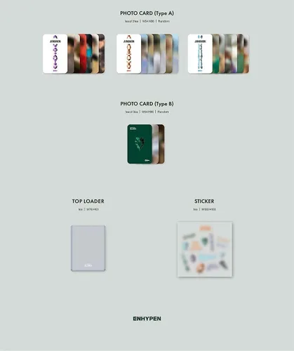 Vista 3 de Genie Music ENHYPEN - Dimensión : Dilemma (1er álbum) [Essential Ver.] Álbum+CulturaRegalo coreano (pegatinas decorativas, tarjetas fotográficas)