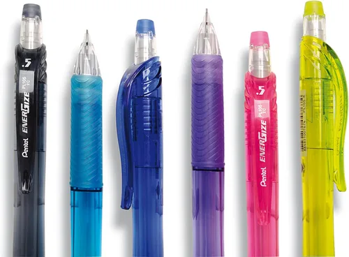 Vista 8 de Pentel EnerGize-x - Portaminas (0.028 in), cuerpo violeta, caja de 12 (PL107V)