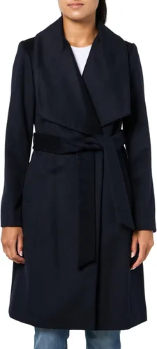 Vista 5 de Cole Haan - Abrigo de lana con cinturón para mujer – Abrigo clásicamente elegante para estilo durante todo el año Cinturón negro.