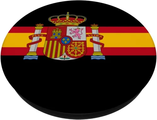 Vista 2 de BANDERA NACIONAL ESPANA COLOR BAND MADRID BARCELONA PopSockets intercambiables PopGrip