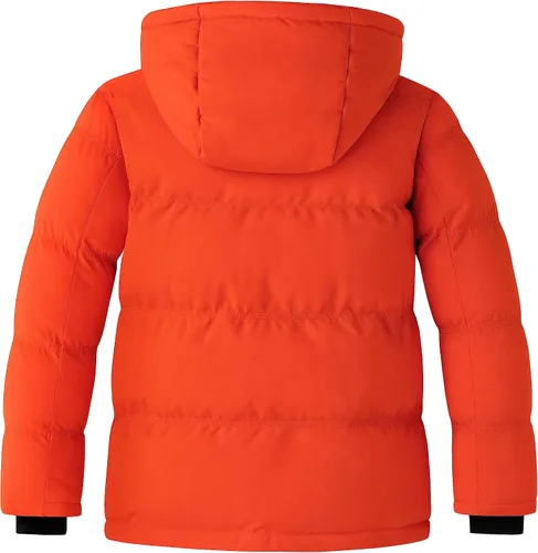 Vista 2 de ZSHOW Abrigo de invierno para niños, resistente al agua, cálido, acolchado, con capucha extraíble