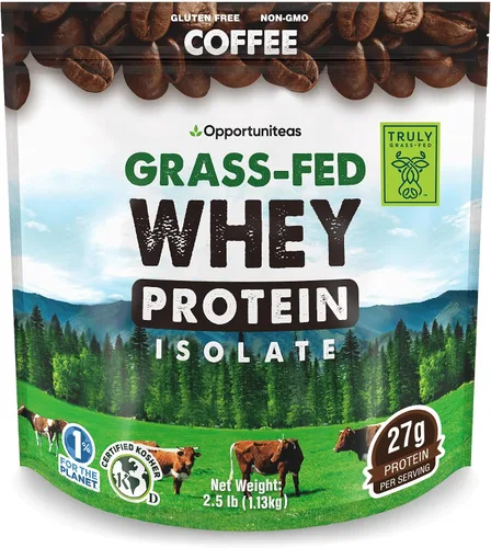 Vista 17 de Proteína de suero de chocolate en polvo, aislado de suero alimentado con pasto + cacao orgánico + azúcar real + sal del Himalaya, delicioso sabor