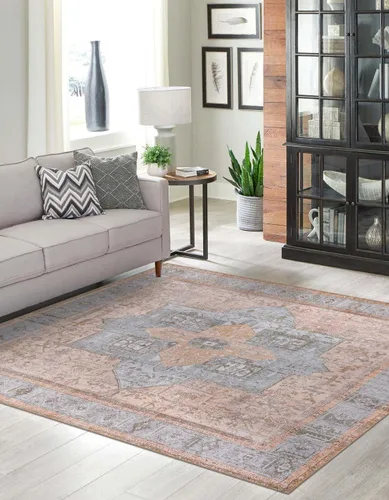 Vista 14 de Unique Loom Timeless Collection - Alfombra de área - Peter (2' x 3' 1" ovalada, beige/marfil)