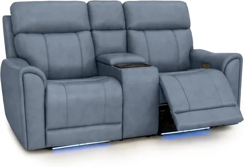 Vista 11 de Seatcraft Trivanta Home Theater Seating Black Sofa and Loveseat