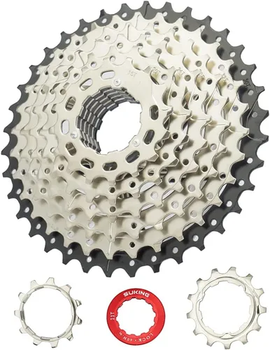 Vista 9 de CYSKY Casete de 11 velocidades 11-25T/11-28T/11-32T/11-36T/11-40T/11-42T/11-46T/11-50T/11-52T Compatible con Shimano/Sunrace/Sram Bike Freewheel