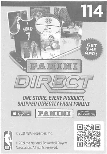 Vista 2 de 2020-21 Panini Stickers #114 Cam Reddish Official NBA Basketball Album Sticker Measuring 2.75 inch tall X 2 inches wide in Raw