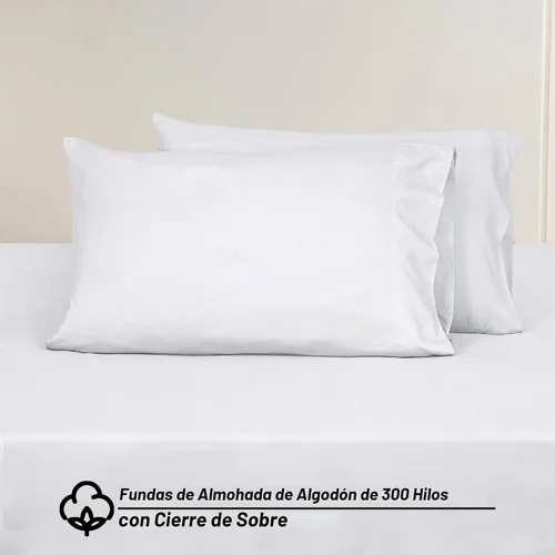 Vista 4 de Royale Linens - Juego de sábanas de 300 hilos 100% algodón peinado de fibra larga