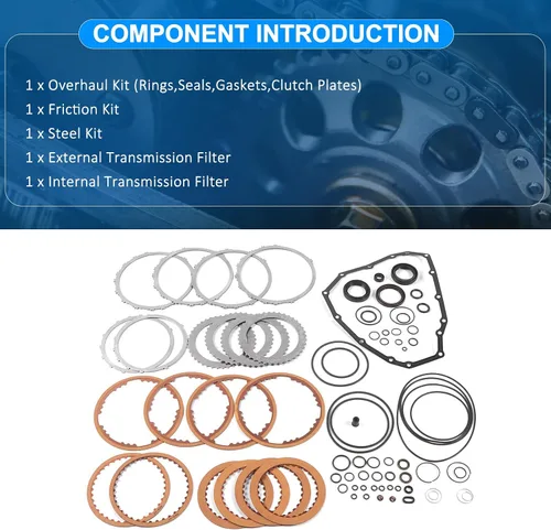 Vista 5 de JF015E CVT Kit de reconstrucción maestro de transmisión para Suzuki SX4 Grand Vitara Kizashi 2007-2014 Kit completo de revisión con sellos Juntas