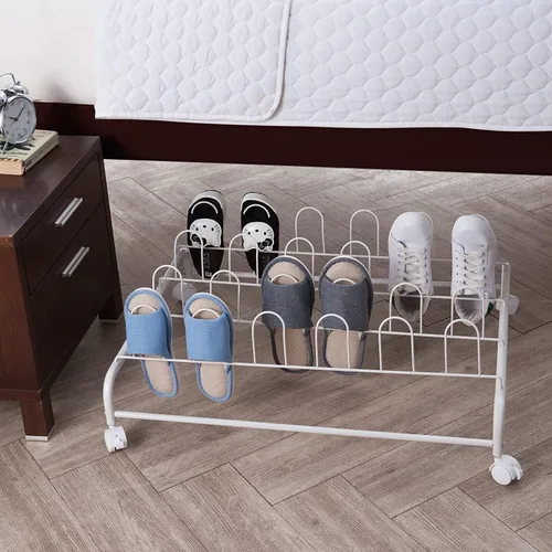 Vista 2 de Suprima - Zapatero con ruedas para debajo de la cama, color negro