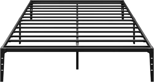 Vista 8 de GAOMON Base de cama matrimonial baja de 6 pulgadas, plataforma de metal resistente, listones de acero resistente, no necesita somier, fácil montaje
