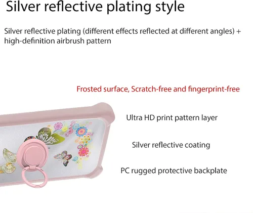 Vista 3 de jioeuinly DYF-CSD - Funda compatible con Celular Kalley Element 5+Plus con protector de pantalla de vidrio templado, policarbonato duro + silicona