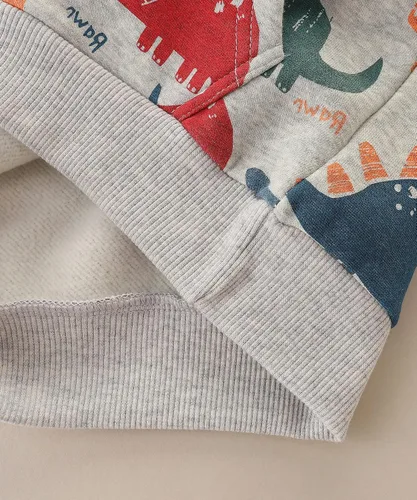 Vista 6 de Sudadera con capucha de forro polar de algodón para niños pequeños 2-7T