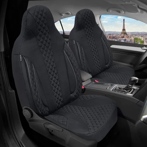 Vista 3 de BREMER SITZBEZÜGE Custom Seat Covers for VW T7 Multivan PL404 PL404 Black