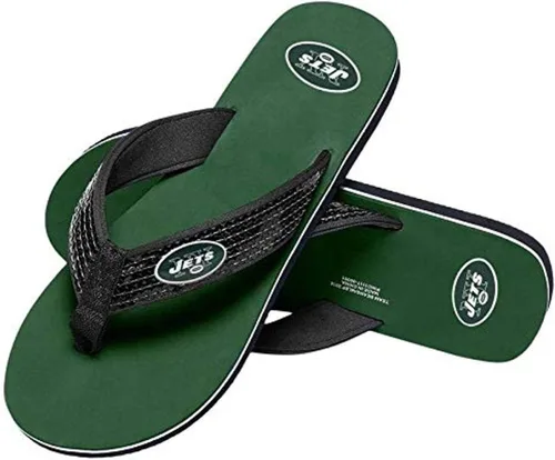 Vista 25 de FOCO Womens NFL Team Logo Sequin Strap Sandals Flip Flops