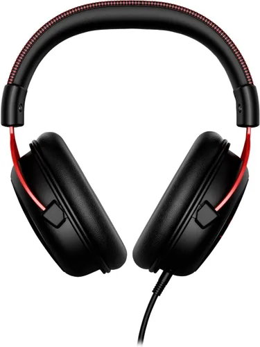 Vista 2 de HyperX Cloud II - Auriculares para videojuegos, sonido envolvente 7.1, almohadillas de espuma viscoelástica, marco de aluminio, con micrófono
