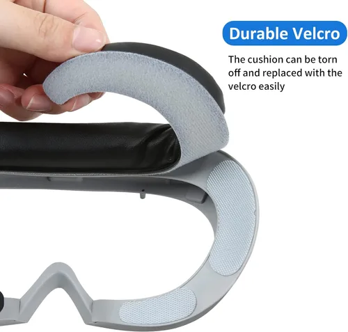 Vista 7 de VR Face Cushion Pad forPICO 4, VR Face Cover Replacement Cushion Head Back Pad Head Strap Padding for Pico 4 Headset, Interface Bracket Set VR Pads