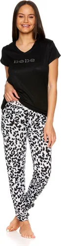 Vista 2 de bebe Conjunto de ropa de dormir de pijama y pantalones de descanso para mujer