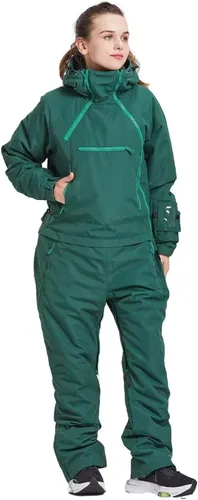 Vista 2 de BUMDEEP Womens One Pieces Ski Suits Jumpsuits Snowsuits Snowboard Winter Outdoor Waterproof Jackets