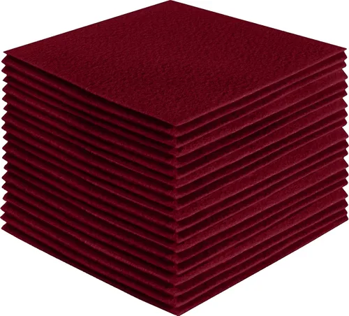 Vista 46 de FabricLA Hojas de fieltro acrílico para manualidades, cuadrados de fieltro precortados suaves de 4 x 4 pulgadas (3.9 in x 3.9 in), utiliza hojas
