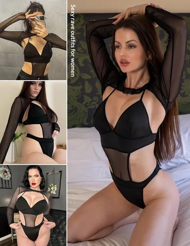 Vista 7 de Avidlove Conjunto de lencería sexy con hebilla para mujer, conjunto de top corto con hebilla