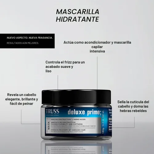 Vista 2 de TRUSS Deluxe Prime - Mascarilla para el cabello con acondicionamiento