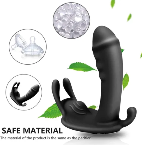 Vista 4 de Vibrador de mariposa ponible, vibrador, vibradores, control remoto, juguetes sexuales para mujeres, clítoris rápido orgasmo masturbándose juguetes