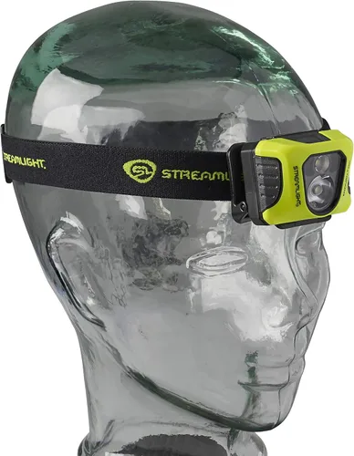 Vista 5 de Streamlight 61436 Enduro Pro USB recargable multifunción lámpara principal con correa elástica y de goma y bloqueo dual 3M, amarillo