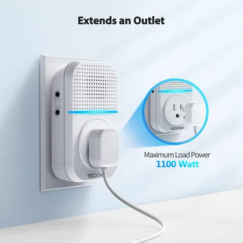 Vista 9 de TECKNET Timbre inalámbrico, timbre de puerta enchufable, timbre impermeable IP66, timbre de puerta inalámbrico de 1300 pies, timbre de puerta