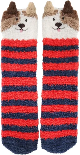 Vista 2 de Benefeet Sox Calcetines mullidos para hombre, calcetines divertidos y esponjosos, calcetines suaves de dibujos animados, calcetines suaves de felpa