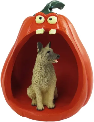 Vista 148 de Conversation Concepts Figura de Corgi galés de Halloween y calabaza Welsh Corgi Pembroke